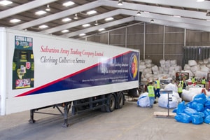 Kettering Textiles operates collections on behalf of the Salvation Army Trading Company